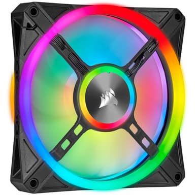 Corsair CO-9050100-WW Tietokoneen jäähdytysjärjestelmä Tietokonekotelo Tuuletin 14 cm Musta, Harmaa