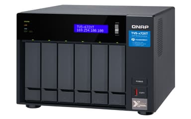 QNAP TVS-672XT NAS Tower Ethernet LAN Musta