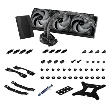 ARCTIC Liquid Freezer II 420 RGB Suoritin Nestejäähdytyspakkaus 14 cm Musta 1 kpl