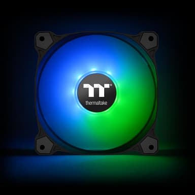 Thermaltake CL-F079-PL12SW-A Tietokoneen jäähdytysjärjestelmä Tietokonekotelo Tuuletin 12 cm Musta
