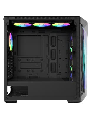 Cooler Master MasterBox 540 Työpöytä Musta, Läpinäkyvä