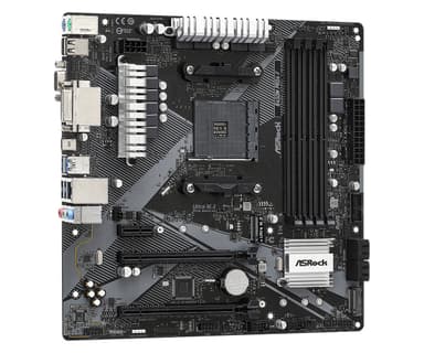 Asrock B450M Pro4-F R2.0 AMD B450 Kanta AM4 mikro ATX