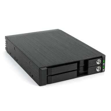 Fantec MR-25DUAL HDD-/SSD-kotelo Musta