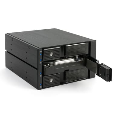 Fantec BP-SA2131 2x 5,25" Liitinpaneeli Musta