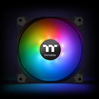 Thermaltake CL-F079-PL12SW-A Tietokoneen jäähdytysjärjestelmä Tietokonekotelo Tuuletin 12 cm Musta