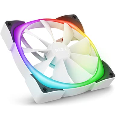 NZXT Aer RGB 2 Tietokonekotelo Tuuletin 14 cm Valkoinen 2 kpl