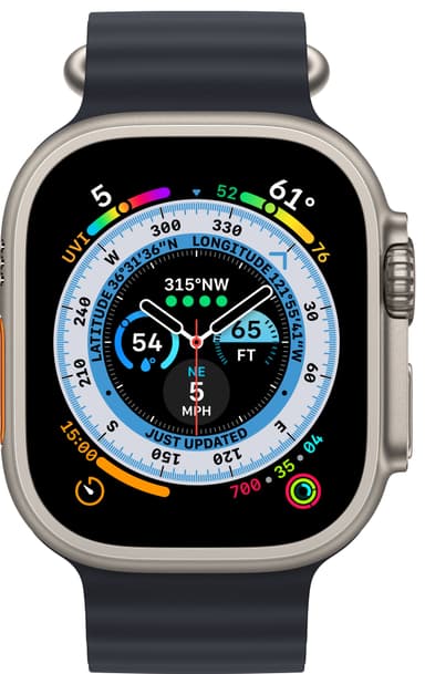 Apple Watch Ultra 49mm GPS+CEL Titanium (keskiyönsininen / Ocean)