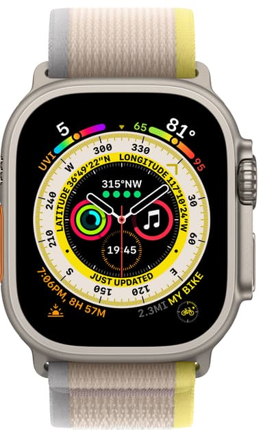Apple Watch Ultra 49mm GPS+CEL Titanium S/M (keltainen/beige / Trail)