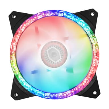 Cooler Master MasterFan MF120 Prismatic 3 IN 1 Tietokonekotelo Tuuletin 12 cm Musta 3 kpl