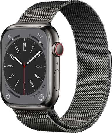 Apple Watch Series 8 45mm Cellular (graf. ruo. ter. / graf. Milanese)