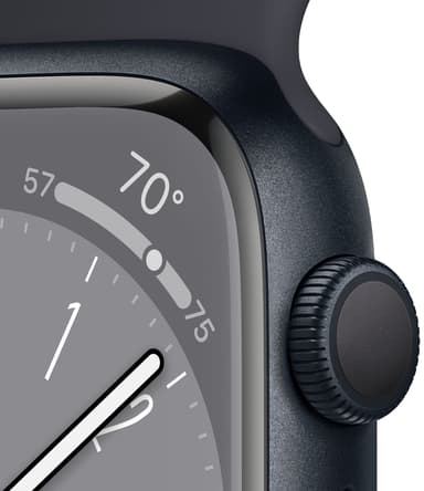 Apple Watch Series 8 41mm GPS (kesk. alu. / kesk. Sport-ranneke)