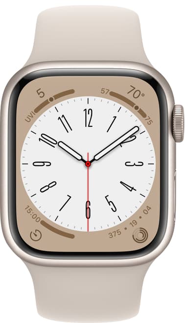 Apple Watch Series 8 41mm GPS (tähtiv. alu. / tähtiv. Sport-ranneke)