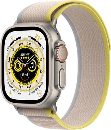 Apple Watch Ultra 49mm GPS+CEL Titanium M/L (keltainen/beige / Trail)