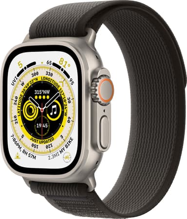Apple Watch Ultra 49mm GPS+CEL Titanium M/L (musta/harmaa / Trail)