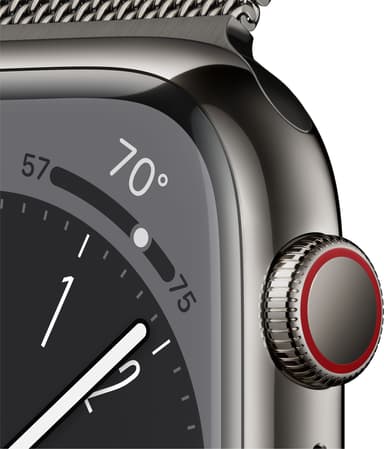 Apple Watch Series 8 45mm Cellular (graf. ruo. ter. / graf. Milanese)