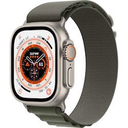 Apple Watch Ultra 49mm GPS+CEL Titanium S (vihreä / Alpine-ranneke)