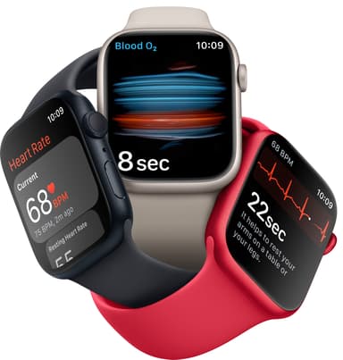 Apple Watch Series 8 41mm GPS (tähtiv. alu. / tähtiv. Sport-ranneke)