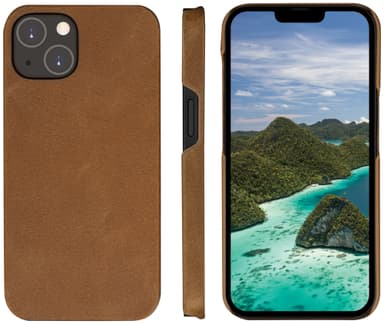 dbramante1928 Lynge iPhone 14 lompakkokotelo (ruskea)
