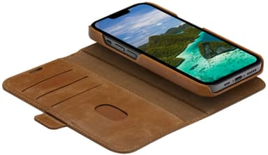 dbramante1928 Lynge iPhone 14 lompakkokotelo (ruskea)