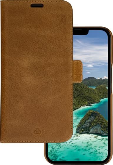 dbramante1928 Lynge iPhone 14 lompakkokotelo (ruskea)