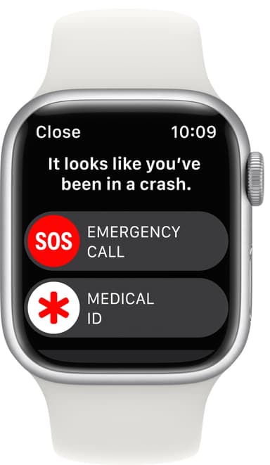 Apple Watch Series 8 41mm Cellular (hopea alu. / valk. Sport-ranneke)