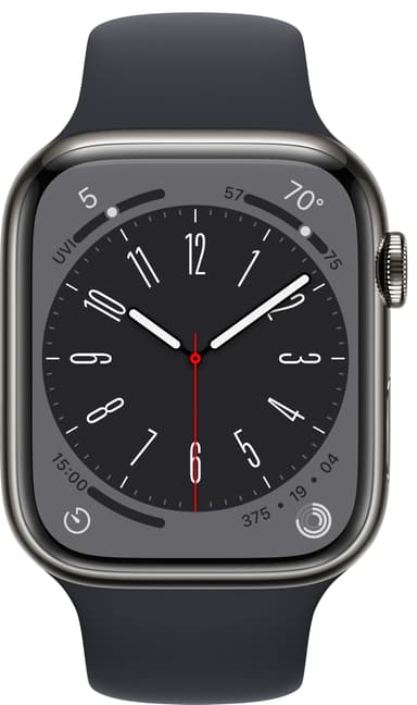 Apple Watch Series 8 45mm Cellular (graf. ruo. ter. / kesk. Sport)
