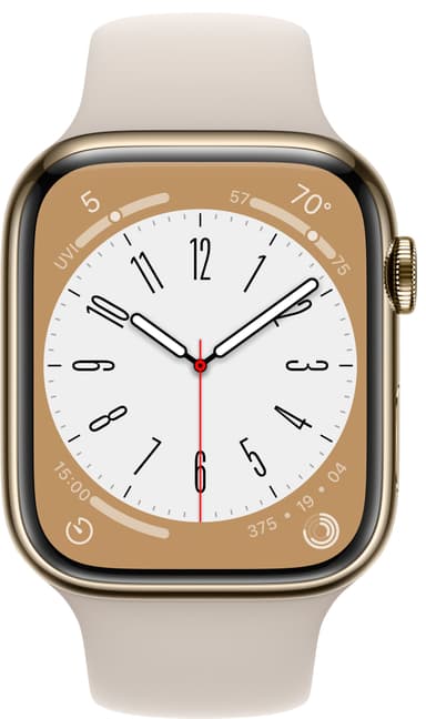 Apple Watch Series 8 45mm Cellular (kul. ru. ter.  / tähtiv. Sport)