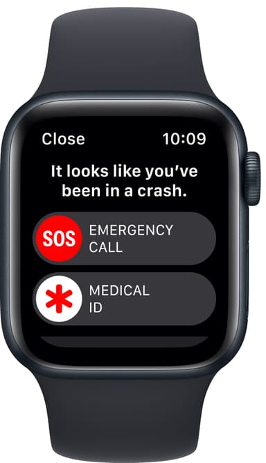Apple Watch SE 2nd Gen 40 mm LTE (keskiyöns. alu./kesk. Sport-ranneke)