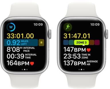 Apple Watch Series 8 45mm Cellular (hopea alu. / valk. Sport-ranneke)