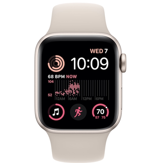 Apple Watch SE 2nd Gen 40 mm GPS (tähtiv. alu./tähtiv. Sport-ranneke)