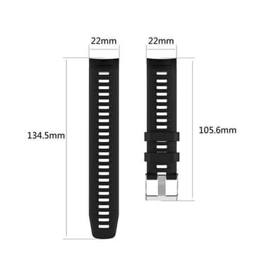 Garmin instinct silikoniranneke - Musta