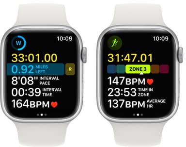 Apple Watch Series 8 45mm GPS (hopea alu. / valk. Sport-ranneke)