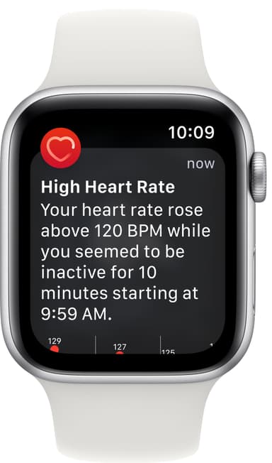 Apple Watch SE 2nd Gen 44 mm LTE (hopea alu./valk. Sport-ranneke)