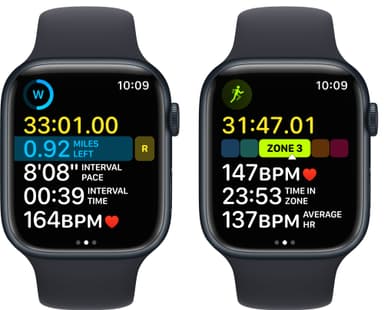 Apple Watch Series 8 45mm GPS (kesk. alu. / kesk. Sport-ranneke)