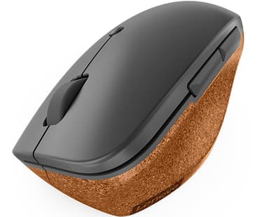 Lenovo Go, Oikeakätinen, Vaakasuuntainen muotoilu, Optinen, Langaton RF, 2400 DPI, Harmaa