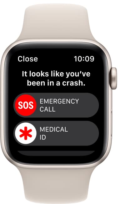 Apple Watch SE 2nd Gen 44 mm GPS (tähtiv. alu./tähtiv. Sport-ranneke)