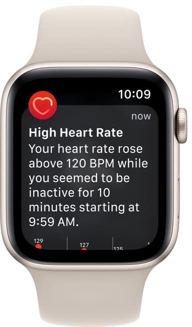 Apple Watch SE 2nd Gen 44 mm GPS (tähtiv. alu./tähtiv. Sport-ranneke)