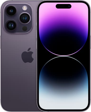 iPhone 14 Pro – 5G älypuhelin 128 GB (syvä violetti)