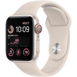 Apple Watch SE 2nd Gen 40 mm LTE (tähtiv. alu./tähtiv. Sport-ranneke)