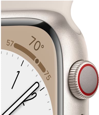 Apple Watch Series 8 45mm Cellular (tähtiv. alu. / tähtiv. Sport)
