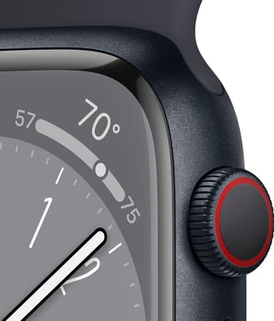 Apple Watch Series 8 45mm Cellular (kesk. alu. / kesk. Sport-ranneke)