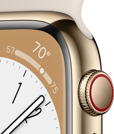 Apple Watch Series 8 45mm Cellular (kul. ru. ter.  / tähtiv. Sport)