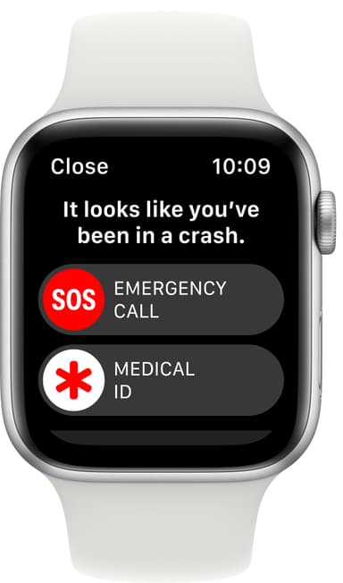 Apple Watch SE 2nd Gen 44 mm LTE (hopea alu./valk. Sport-ranneke)
