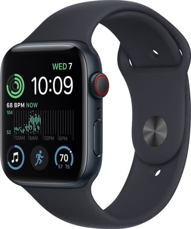 Apple Watch SE 2nd Gen 44 mm LTE (keskiyöns. alu./keskiyöns. Sport)