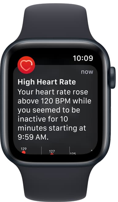 Apple Watch SE 2nd Gen 44 mm LTE (keskiyöns. alu./keskiyöns. Sport)