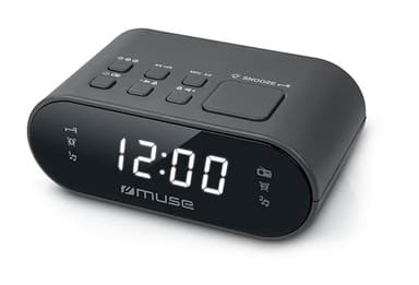 M-10CR Kelloradio FM Musta