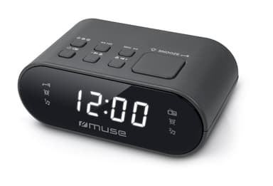 M-10CR Kelloradio FM Musta
