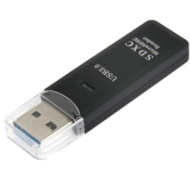 USB 3.0 Kortinlukija - Micro-SD och SD(HC)