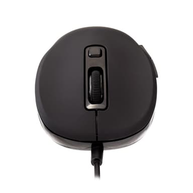 V7 MU300, Molempikätinen, USB A-tyyppi, 1600 DPI, Musta