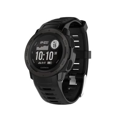 Garmin instinct silikoniranneke - Musta